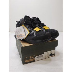 Mov-Tec Mens Shoes Sneakers Steel Toe Workwear Lace Up Ankle Support Black 8.5